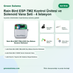 Rain Bird ESP-TM2 Kontrol Ünitesi ve Solenoid Vana Seti - 4 İstasyon - Rain Bird ESP-TM2 kontrol ünitesi ve solenoid vana seti