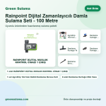 Rainpoint Dijital Zamanlayıcılı Damla Sulama Seti - 100 Metre - zamanlayıcılı damla sulama seti