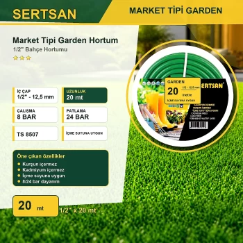 Sertsan Garden Bahçe Hortumu 20 m Sertsan Bahçe Hortumları ürün görseli