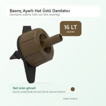 Hekimoğlu Basınç Ayarlı Hat Üstü Damlatıcı 16lt Hekimoğlu Damlama Sulama Sistemleri ürün görseli