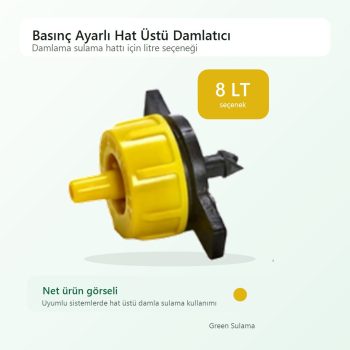 Hekimoğlu Basınç Ayarlı Hat Üstü Damlatıcı 8lt Hekimoğlu Damlama Sulama Sistemleri ürün görseli
