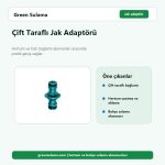 Çift Taraflı Jak Adaptörü hortum ve bahçe sulama aksesuarı