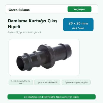 Hekimoğlu Damlama Kurtağzı Çıkış Nipeli 20x20 Hekimoğlu Damlama Sulama Sistemleri ürün görseli