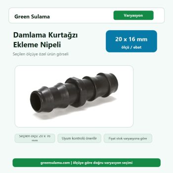 Hekimoğlu Damlama Kurtağzı Ekleme Nipeli 20x16 Hekimoğlu Damlama Sulama Sistemleri ürün görseli