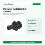 Damlama Kurtağzı Erkek Adaptör hortum ve bahçe sulama aksesuarı