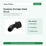 Damlama Kurtağzı Erkek Dirsek hortum ve bahçe sulama aksesuarı