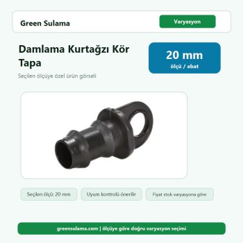 Hekimoğlu Damlama Kurtağzı Kör Tapa 20 Hekimoğlu Damlama Sulama Sistemleri ürün görseli