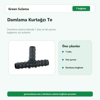 Damlama Kurtağzı Te hortum ve bahçe sulama aksesuarı