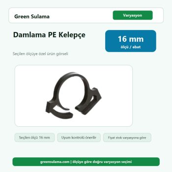 Hekimoğlu Damlama PE Kelepçe 16 Hekimoğlu Damlama Sulama Sistemleri ürün görseli