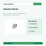 Galvaniz Dirsek hortum ve bahçe sulama aksesuarı