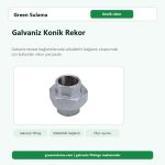 Galvaniz Konik Rekor galvaniz fittings ve tesisat bağlantı parçası