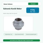 Trakya Galvaniz Konik Rekor 4" Trakya Galvaniz Fittings Malzemeler ürün görseli
