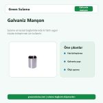 Galvaniz Manşon hortum ve bahçe sulama aksesuarı