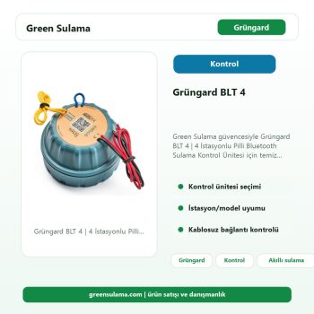 Grüngard BLT 4 | 4 İstasyonlu Pilli Bluetooth Sulama Kontrol Ünitesi Green Sulama ana ürün görseli