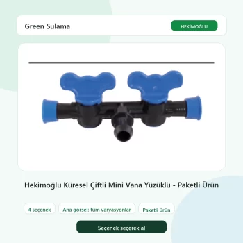 Hekimoğlu Küresel Çiftli Mini Vana Yüzüklü - Paketli Ürün tüm varyasyon seçenekleri