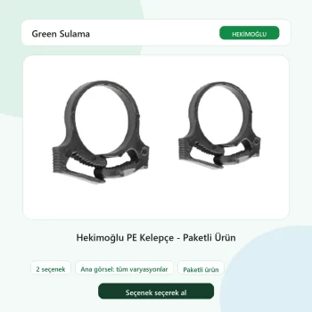 Hekimoğlu PE Kelepçe - Paketli Ürün tüm varyasyon seçenekleri