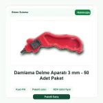 Hekimoğlu Damlama Delme Aparatı 3 mm - 50 Adet Paket Green Sulama paketli ürün