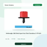 Hekimoğlu 368 Debi Ayarlı Hat Üstü Damlatıcı 0-70 lt/h - 1000 Adet Paket gerçek katalog ürün görseli