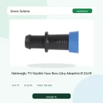 Hekimoğlu 711 Yüzüklü Yassı Boru Çıkış Adaptörü Ø 22x19 - 100 Adet Paket gerçek katalog ürün görseli