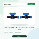 Hekimoğlu 738 Yassı Boru Küresel Mini Vana Yüzüklü Ø 22×3/4 – 100 Adet Paket gerçek katalog ürün görseli