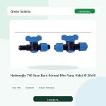 Hekimoğlu 740 Yassı Boru Küresel Mini Vana Vidalı Ø 20x19 - 100 Adet Paket gerçek katalog ürün görseli