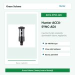 Hunter ACCU-SYNC-ADJ ayarlanabilir basınç regülatörü
