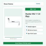 Hunter HSJ 1 1/2 dişli mafsallı rotor bağlantısı