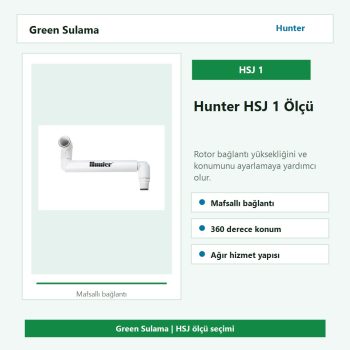 Hunter HSJ 1 dişli mafsallı rotor bağlantısı