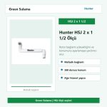 Hunter HSJ 2 x 1 1/2 dişli mafsallı rotor bağlantısı