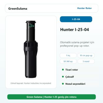 Hunter I-25-04 1 inç profesyonel rotor