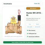 Hunter IBV-201G-FS pirinç solenoid vana