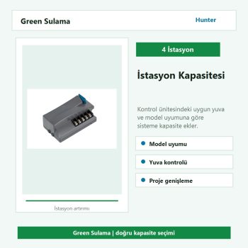 Hunter ICM-400 dört istasyon kapasite artırımı