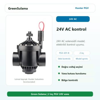 Hunter PGV-201-B 2 inç BSP dişli vana