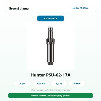 Hunter PS Ultra PSU-02-17A 5 cm 17A HE nozullu sprey spring ana ürün görseli
