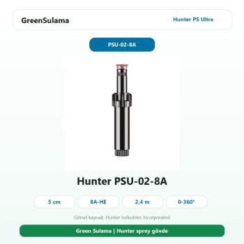 Hunter PS Ultra PSU-02-8A 5 cm 8A HE nozullu sprey spring ana ürün görseli