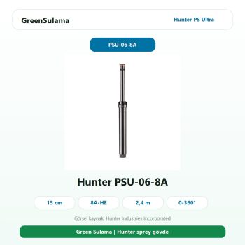 Hunter PS Ultra PSU-06-8A 15 cm 8A HE nozullu sprey spring ana ürün görseli