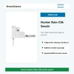 Hunter Rain-Clik Hızlı Tepki yağmur sensörü
