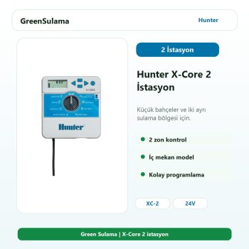 Hunter X-Core 2 istasyon sulama kontrol ünitesi