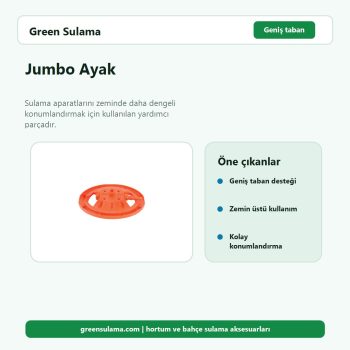 Jumbo Ayak hortum ve bahçe sulama aksesuarı