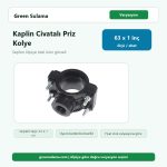 Senkron Kaplin Civatalı Priz Kolye 63×1” Senkron Boru Montaj Malzemesi ürün görseli