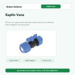 Kaplin Vana PE boru kaplin vana bağlantı ürünü