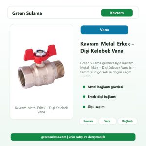 Kavram Metal Erkek - Dişi Kelebek Vana 2 kavram metal erkek disi kelebek vana ana gorsel v2