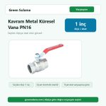 Kavram Metal Küresel Vana PN16 1" Kavram Boru Montaj Malzemesi ürün görseli