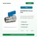 KAVRAM Mini Küresel Vana | 1/2″ & 3/4″ Green Sulama ana ürün görseli