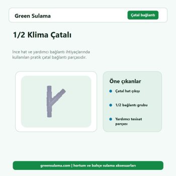 1/2 Klima Çatalı hortum ve bahçe sulama aksesuarı