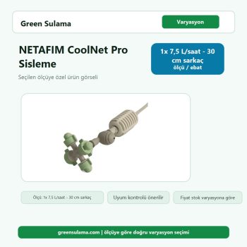 NETAFIM CoolNet Pro Sisleme Rehberi 1× 4× · 5,5 7,5 L saat Netafim Aksesuarlar ürün görseli