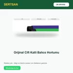 Sertsan Orijinal Çift Katlı Bahçe Hortumu ön sipariş görseli