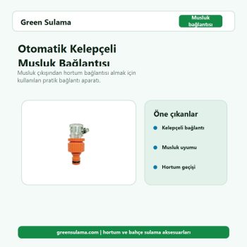 Otomatik Kelepçeli Musluk Bağlantısı hortum ve bahçe sulama aksesuarı