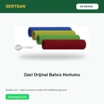 Sertsan Özel Orijinal Bahçe Hortumu ön sipariş görseli