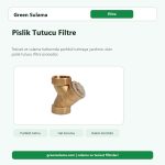 Pislik Tutucu Filtre pislik tutucu filtre ve tesisat koruma ürünü